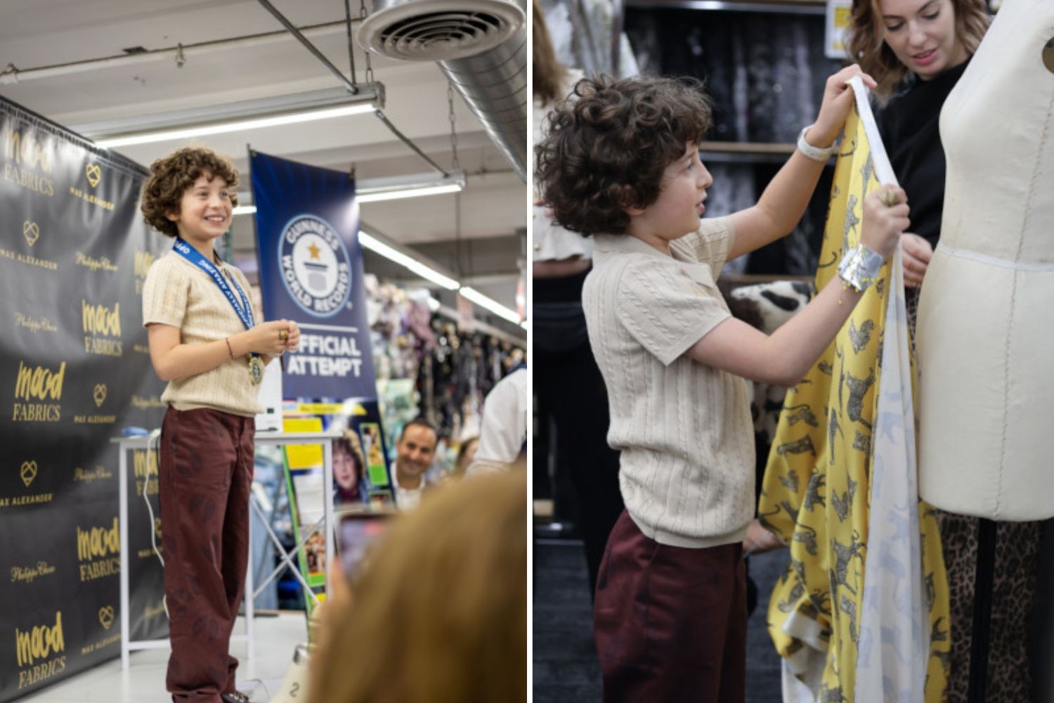 Max Alexander com medalhas do Guinness World Records