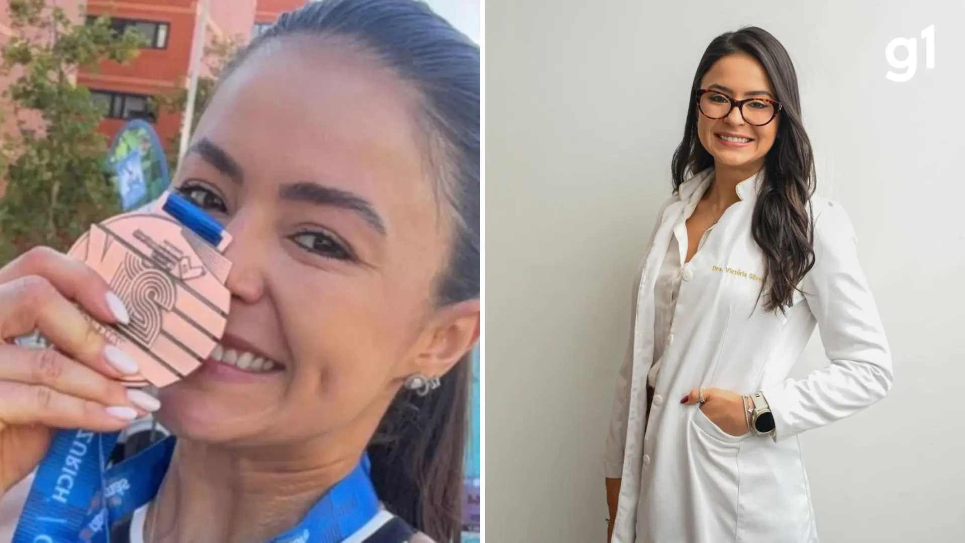 Médica e corredora Victoria d'Azevedo Silveira