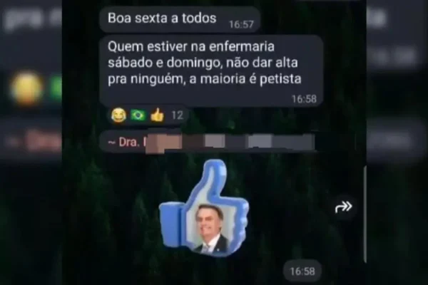 "Maioria é petista": médica é denunciada por mandar prender pacientes em maternidade