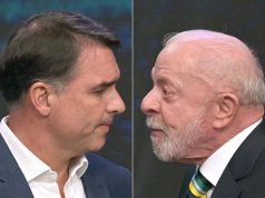 Lula e Flávio Bolsonaro