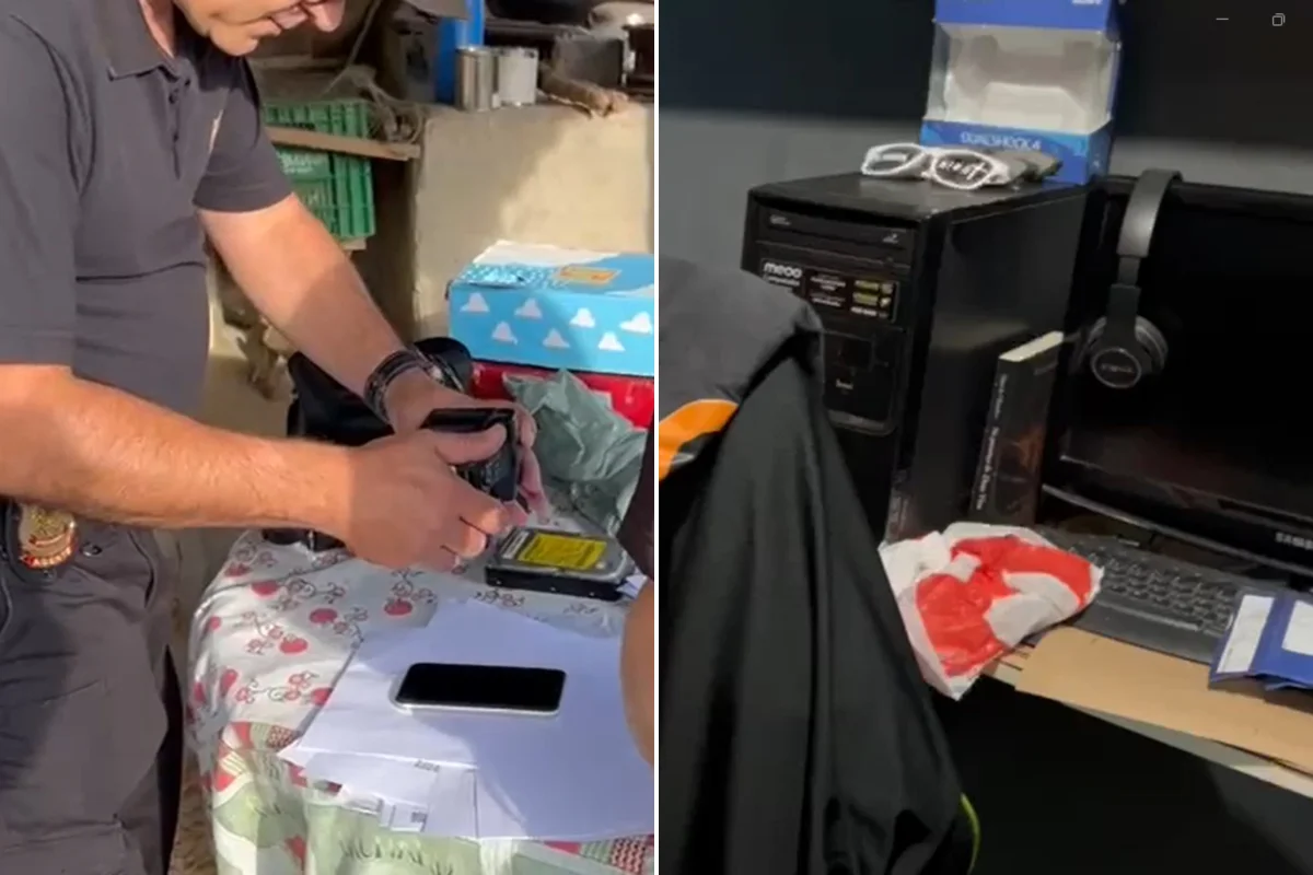 Equipamentos eletrônicos apreendidos pela Polícia Federal