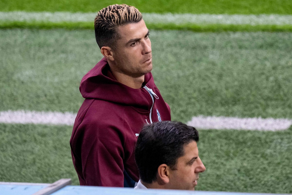 Jogadores da seleção de Portugal durante partida da Nations League