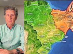 Montagem do mapa da Região Nordeste em formato de burro
