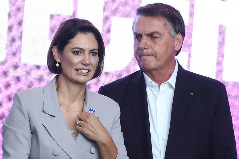 Michelle Bolsonaro e Jair Bolsonaro
