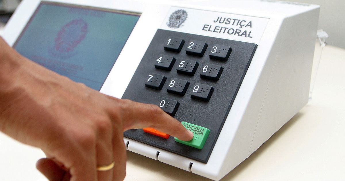 Urna eletrônica usada nas eleições brasileiras