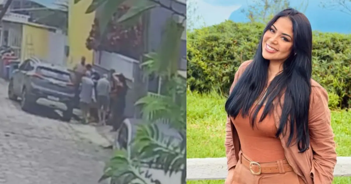Gisele Nascimento com marcas aparentes no rosto e no pescoço