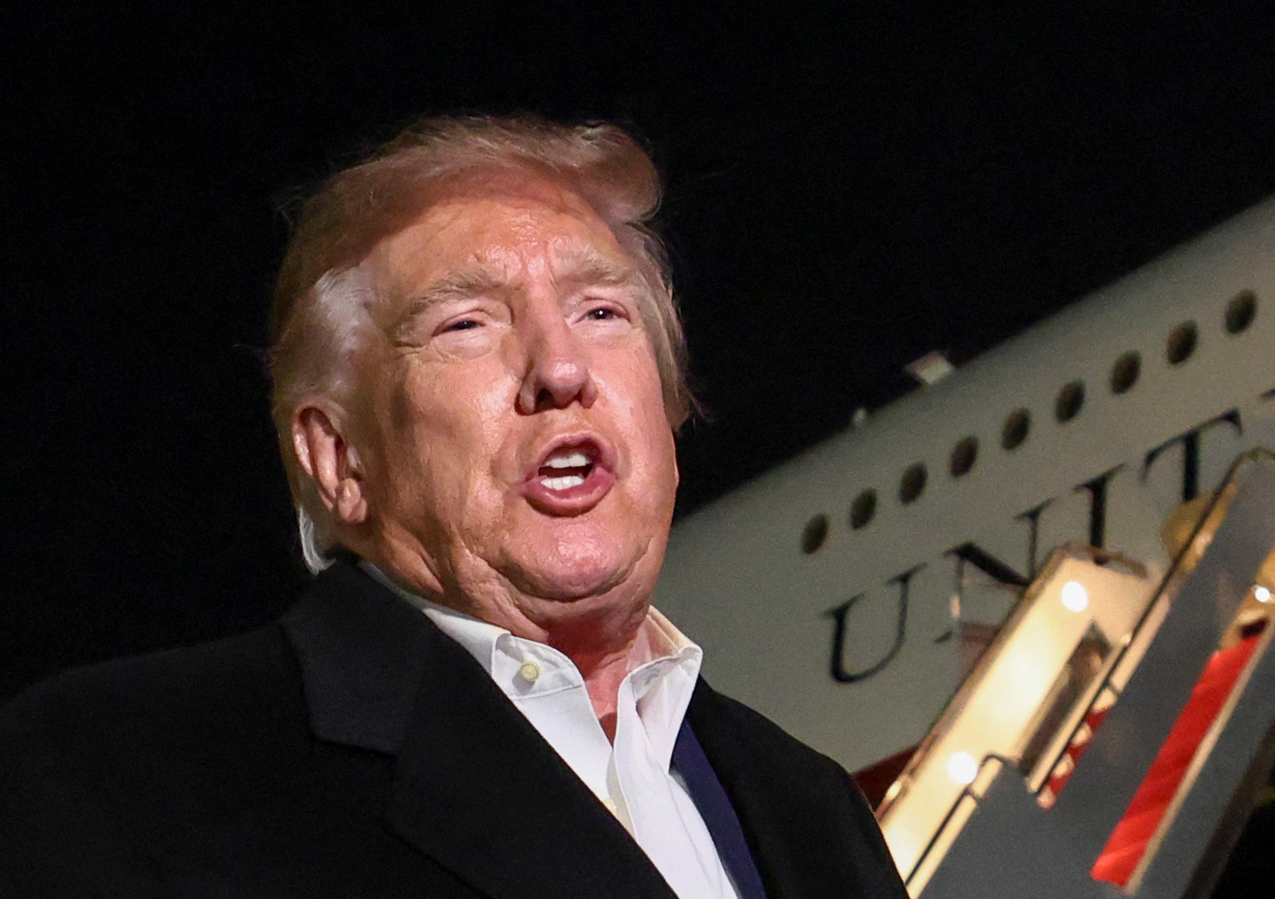 Donald Trump na base aérea Andrews