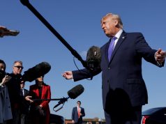 Donald Trump fala a repórteres sobre as eleições brasileiras