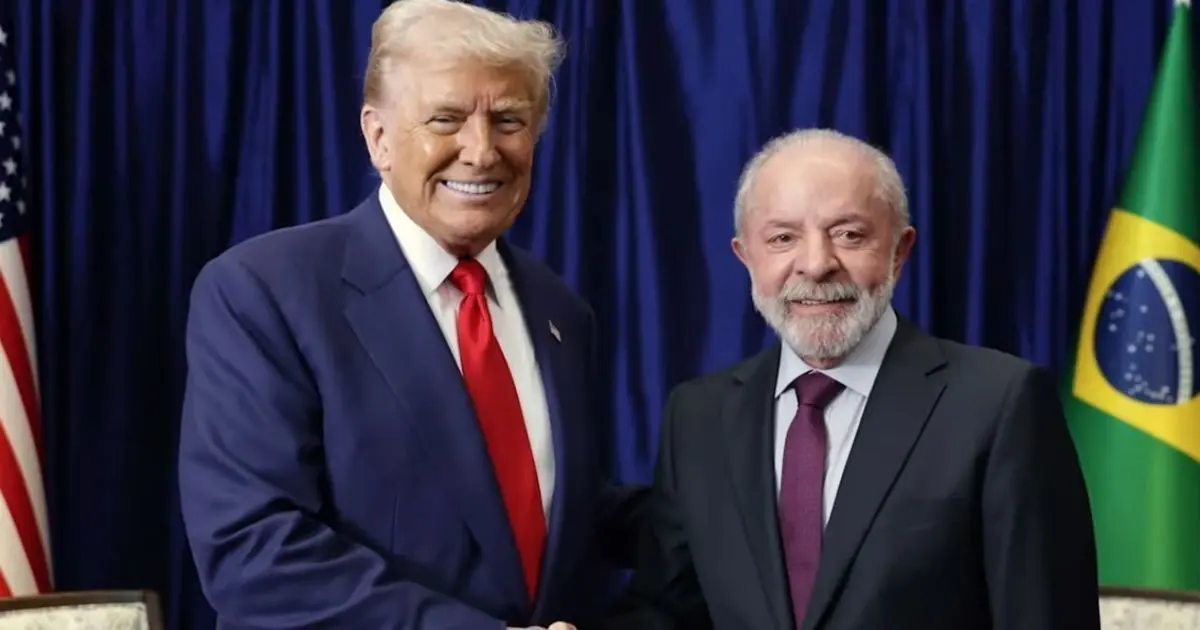 Donald Trump e Luiz Inácio Lula da Silva
