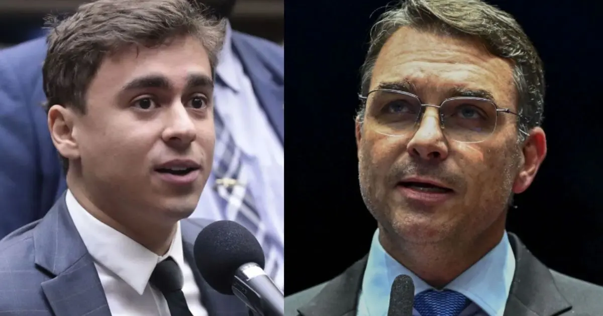 Flávio Bolsonaro e Nikolas Ferreira