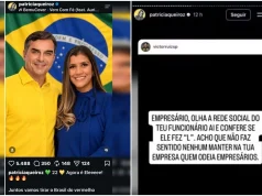 Vereadora Patrícia Queiroz em publicação nas redes sociais