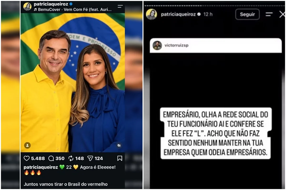 Vereadora Patrícia Queiroz em publicação nas redes sociais