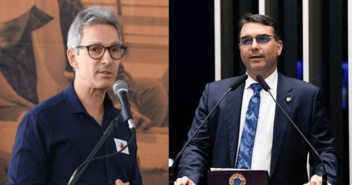 Romeu Zema e Flávio Bolsonaro