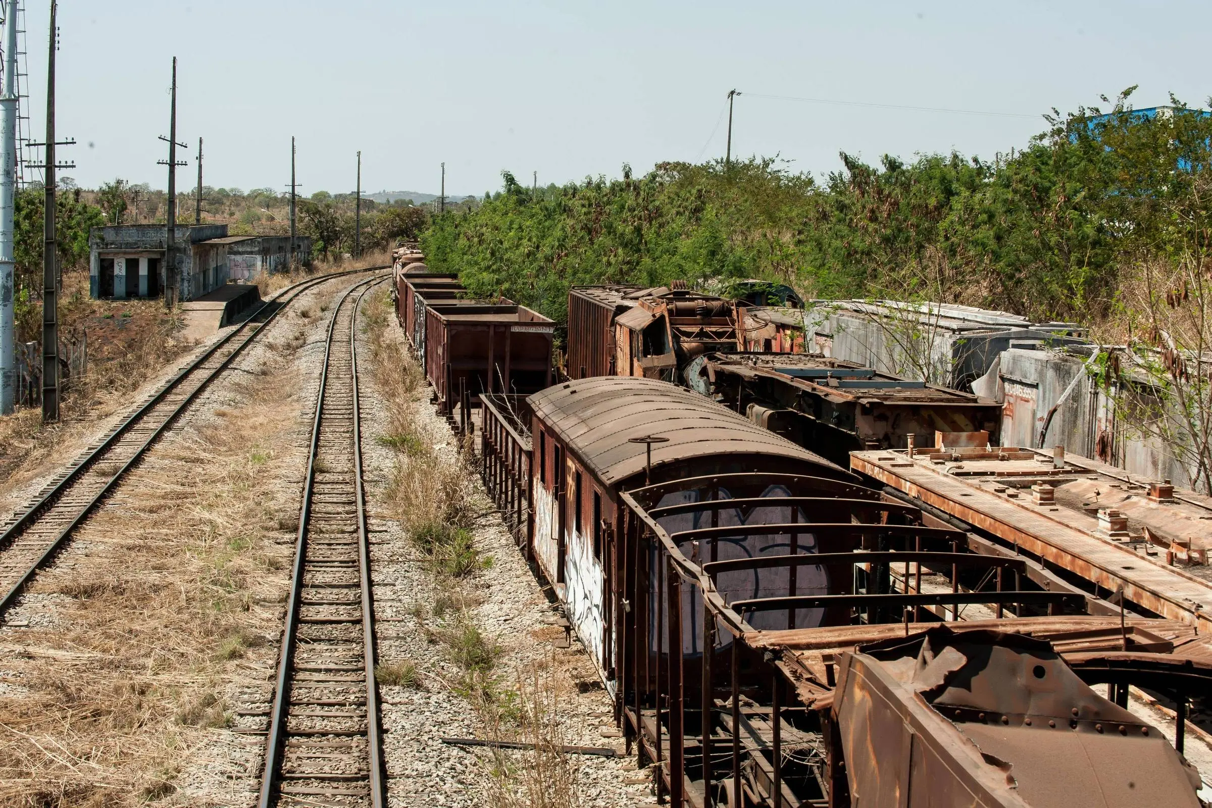 Trilhos de ferrovia