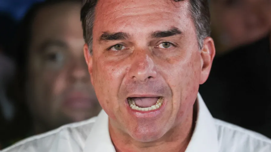 Senador Flávio Bolsonaro em Brasília