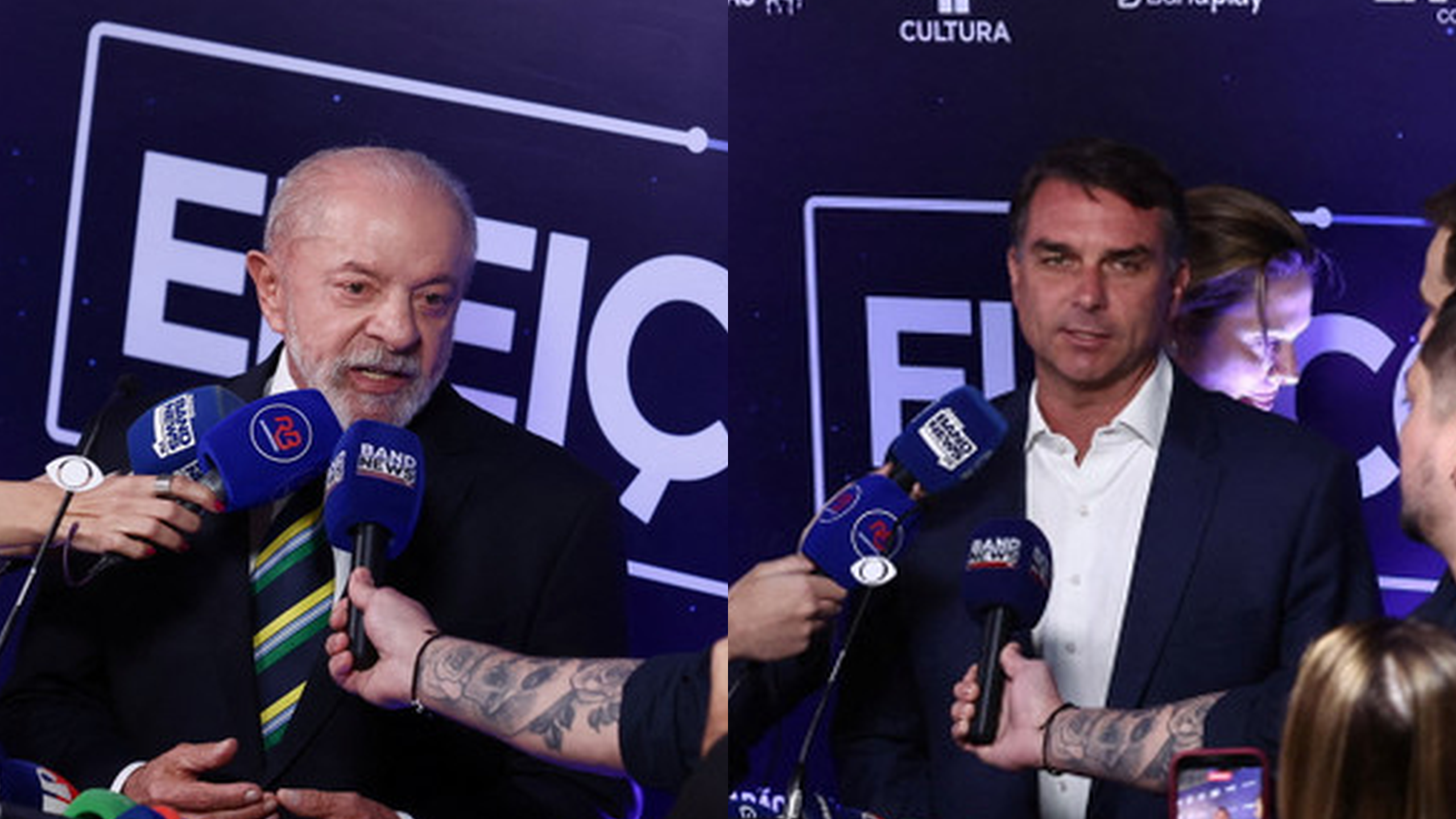 Lula Flávio Bolsonaro
