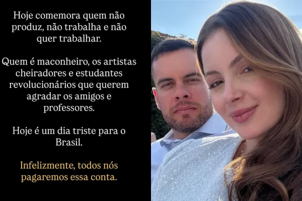 Primeira-dama de Jequié ataca eleitores de Lula e artistas: “cheiradores”