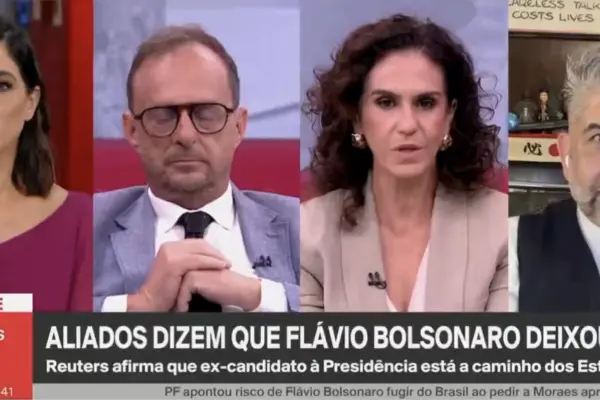 Malu Gaspar consegue culpar Alexandre de Moraes pela fuga de Flávio Bolsonaro