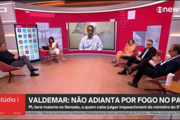 VÍDEO - Valdemar vira piada na GloboNews ao dizer que Bolsonaro "respeita o Judiciário"